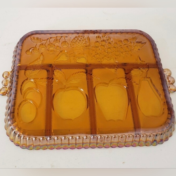 Vintage Indiana Marigold Carnival Glass Plate - Picture 5 of 5